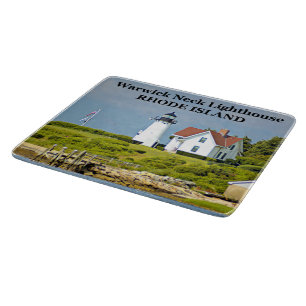 Warwick Neck Lighthouse Rhode Island Cutting Board Schneidebrett