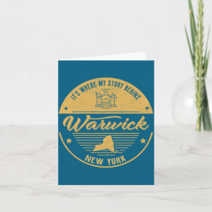 Warwick New York Hier beginnt meine Geschichte Karte
