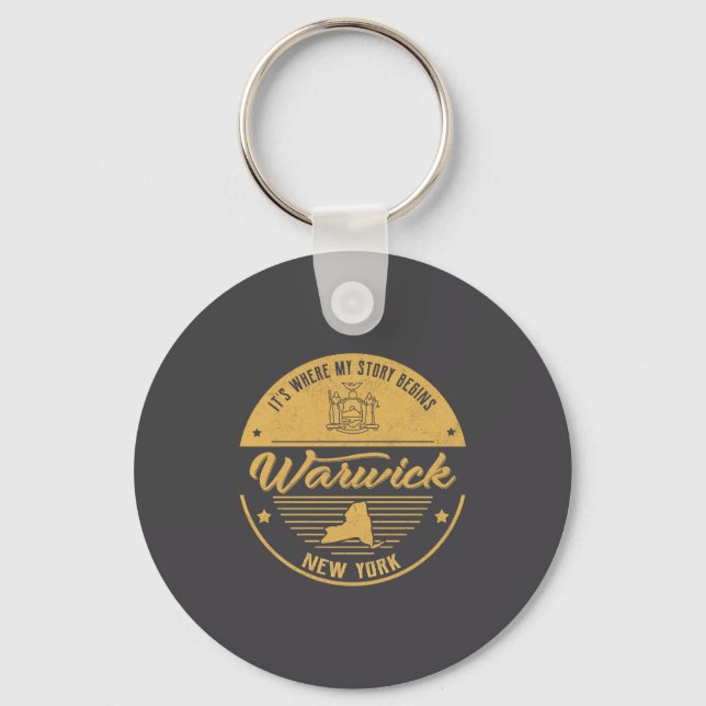 Warwick New York Its Where My Story Begins  Schlüsselanhänger (Vorderseite)