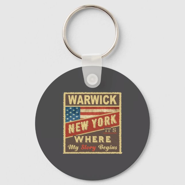 Warwick Ny Its Where My Story Begins  Schlüsselanhänger (Vorderseite)