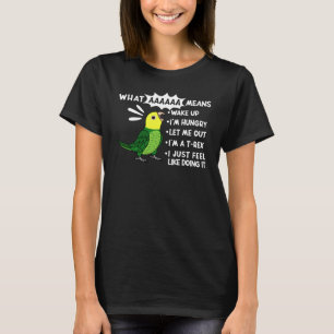 Was AAAAAA bedeutet Ich schreie Doppel Gelb köpfig T-Shirt