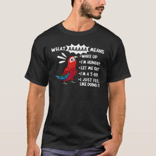 Was AAAAAA bedeutet Ich schreiender grüner Flügela T-Shirt