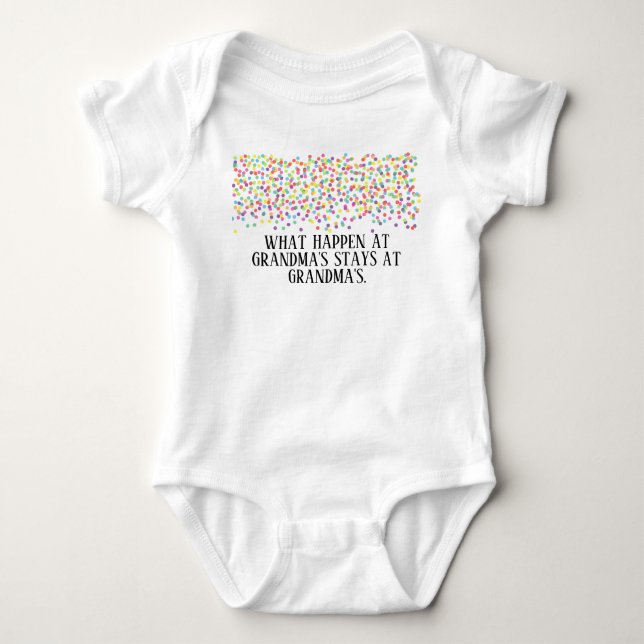 was am Haus der Großmutter geschehen Baby Strampler (Vorderseite)
