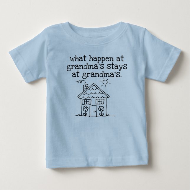was am Haus der Großmutter geschehen Baby T-shirt (Vorderseite)