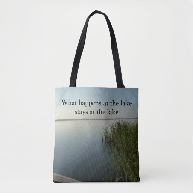 Was am See bleibe am See Tasche (Vorderseite)