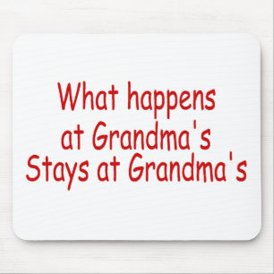 Was an den Großmüttern geschieht, bleibe an den Mousepad