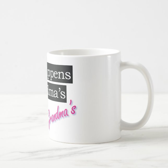 Was an der Großmutter geschieht Kaffeetasse (Rechts)