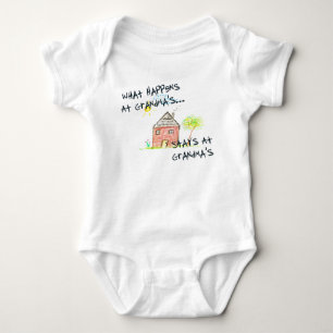 Was an der Lagerschwelle der Großmutter geschieht Baby Strampler