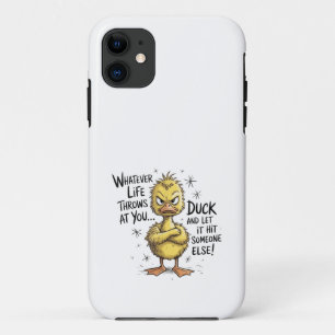 Was auch immer das Leben dir entgegen wirft, Ente Case-Mate iPhone Hülle