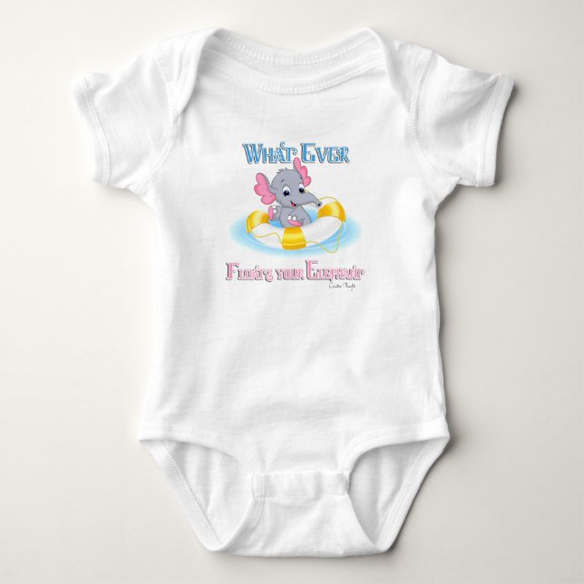 Was auch immer deinen Elefanten schweben lässt 3 Baby Strampler (Vorderseite)