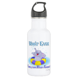 Was auch immer deinen glücklichen Elefanten schweb Trinkflasche