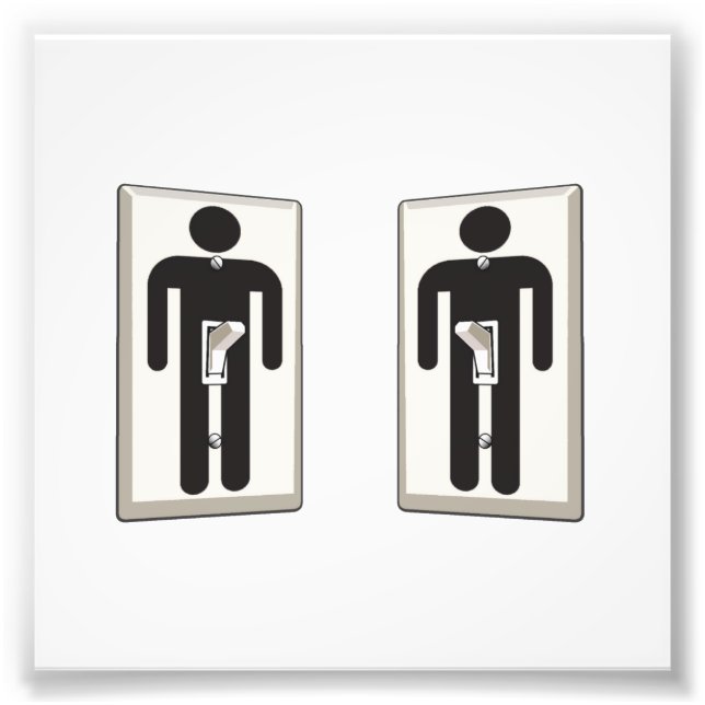Was auch immer den Gay-Male-Lichtschalter antreibt Fotodruck (Vorne)