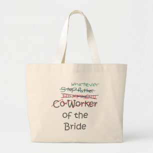Was auch immer die Braut Jumbo Stoffbeutel