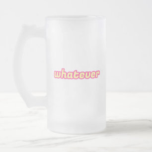 Was auch immer die Kunst ist Mattglas Bierglas