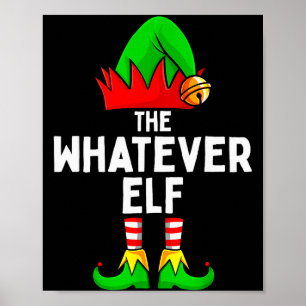 Was auch immer Elf-Passende Familien-Weihnachten Poster