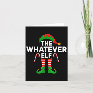 Was auch immer Elf Xmas Familie Elf Christma passt Karte