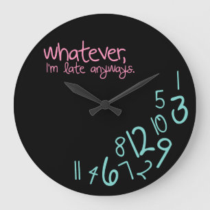 was auch immer große wanduhr