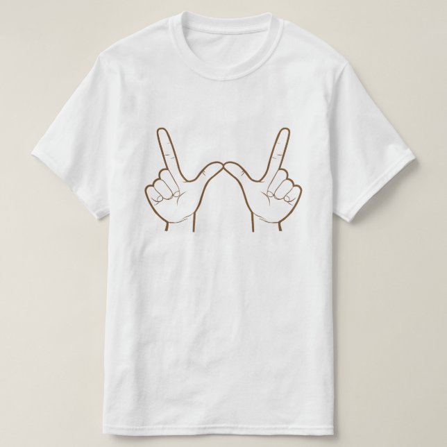 Was auch immer! (Handzeichen) Kulturgrafik des 90e T-Shirt (Design vorne)