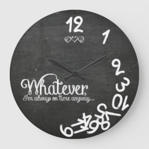 Was auch immer, ich immer rechtzeitig irgendwie… große wanduhr