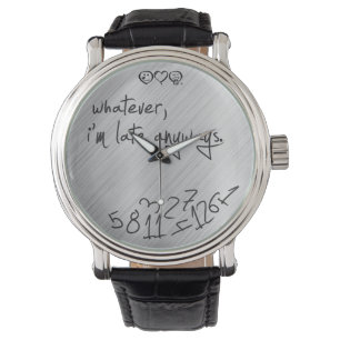 was auch immer ich irgendwie spät bin - modernes armbanduhr