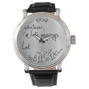 was auch immer, ich irgendwie spät sind - addiere armbanduhr