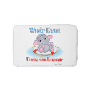 Was auch immer Ihr Baby Elephant schwimmt Badematte
