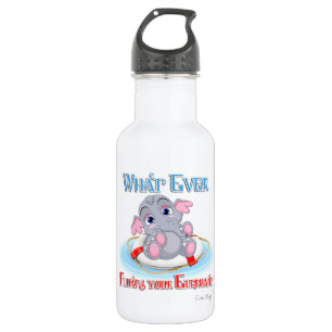Was auch immer Ihr Baby Elephant schwimmt Edelstahlflasche