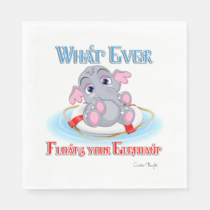 Was auch immer Ihr Baby Elephant schwimmt Serviette