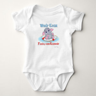 Was auch immer Ihr Baby Elephant schwimmt Strampler