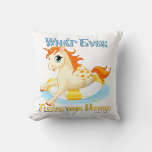 Was auch immer Ihr Einhorn schwimmt Kissen