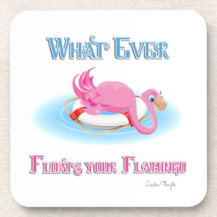 Was auch immer Ihr Flamingo 3 schweben lässt Untersetzer