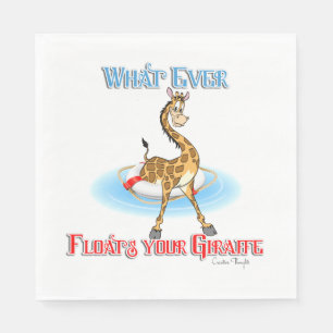 Was auch immer Ihr Giraffe schweben lässt Serviette