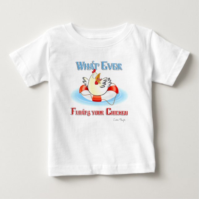 Was auch immer Ihr Hühnchen 2 schwimmt Baby T-shirt (Vorderseite)