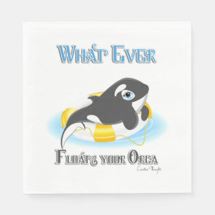 Was auch immer Ihr Orca Whale schwimmt Serviette