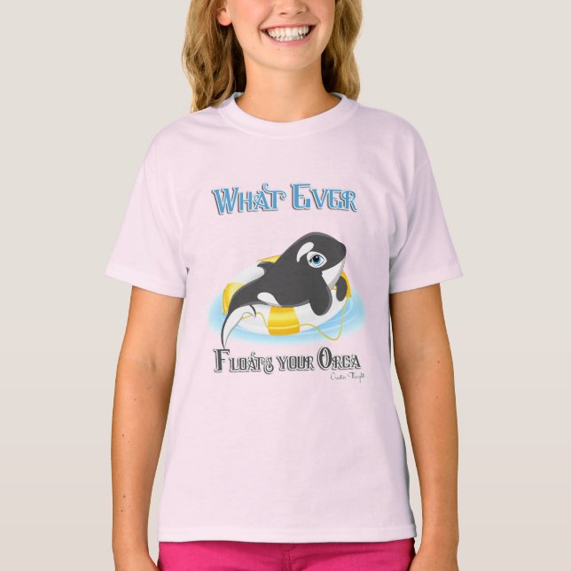 Was auch immer Ihr Orca Whale schwimmt T-Shirt (Vorderseite)