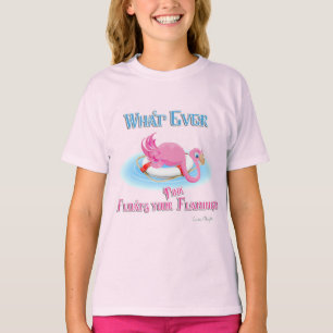 Was auch immer Ihr rosa Flamingo schweben lässt T-Shirt
