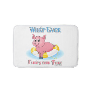 Was auch immer Ihr Schweine schwebt Badematte