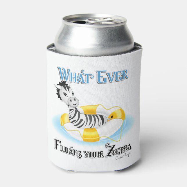 Was auch immer Ihr Zebra schweben lässt 4 Dosenkühler (Kanne Vorderseite)
