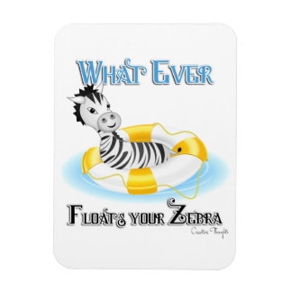 Was auch immer Ihr Zebra schweben lässt 4 Magnet