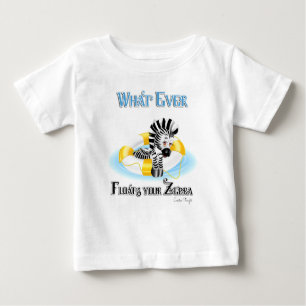 Was auch immer Ihr Zebra schwimmt 3 Baby T-shirt