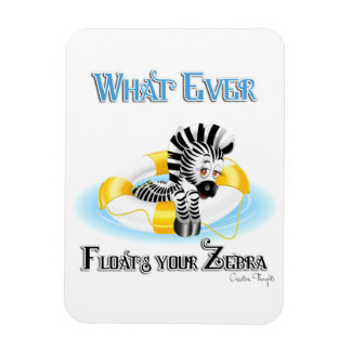 Was auch immer Ihr Zebra schwimmt 3 Magnet