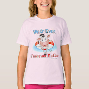 Was auch immer Ihre Mookuh schwimmt T-Shirt