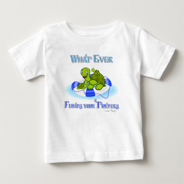 Was auch immer Ihre Schildkröten schwimmt 3 Baby T-shirt (Vorderseite)