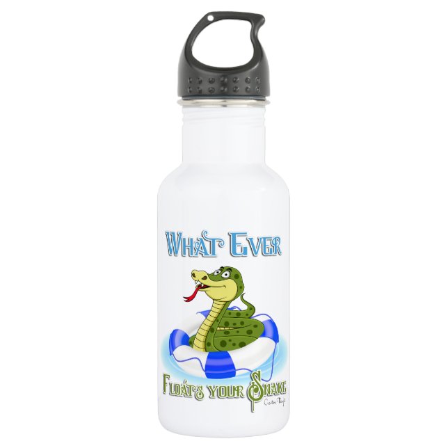 Was auch immer Ihre Schlange schweben lässt Trinkflasche (Vorderseite)