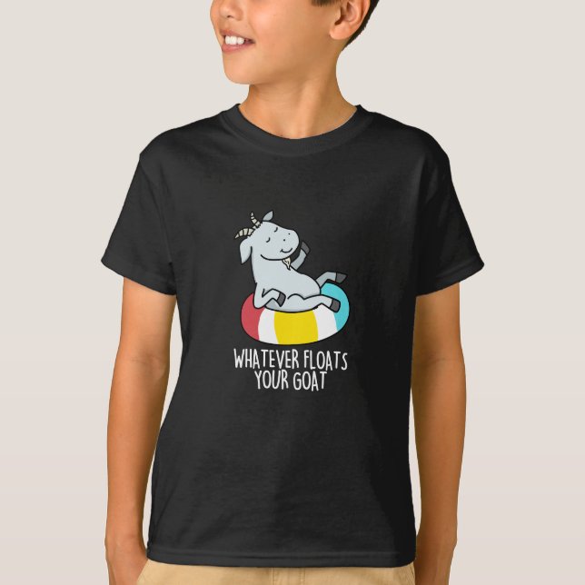 Was auch immer Ihre Ziege Funny Animal Pun Dark BG T-Shirt (Vorderseite)