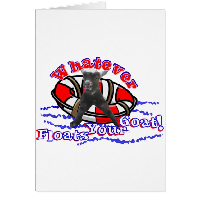 Was auch immer Ihre Ziege schwimmt (Vorne)