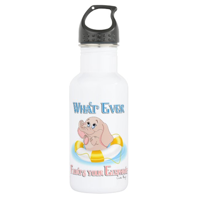 Was auch immer Ihren Elefanten schweben lässt 4 Trinkflasche (Vorderseite)