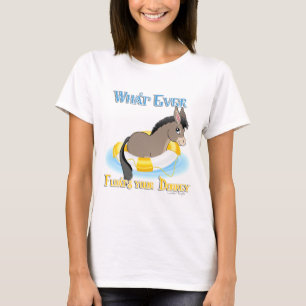 Was auch immer Ihren Esel schwimmt T-Shirt