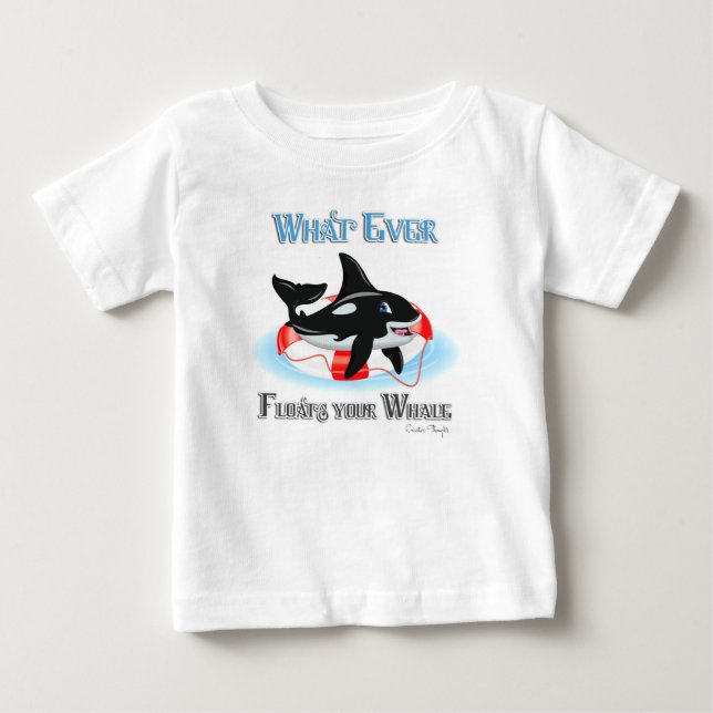 Was auch immer Ihren Wal schweben 2 Baby T-shirt (Vorderseite)