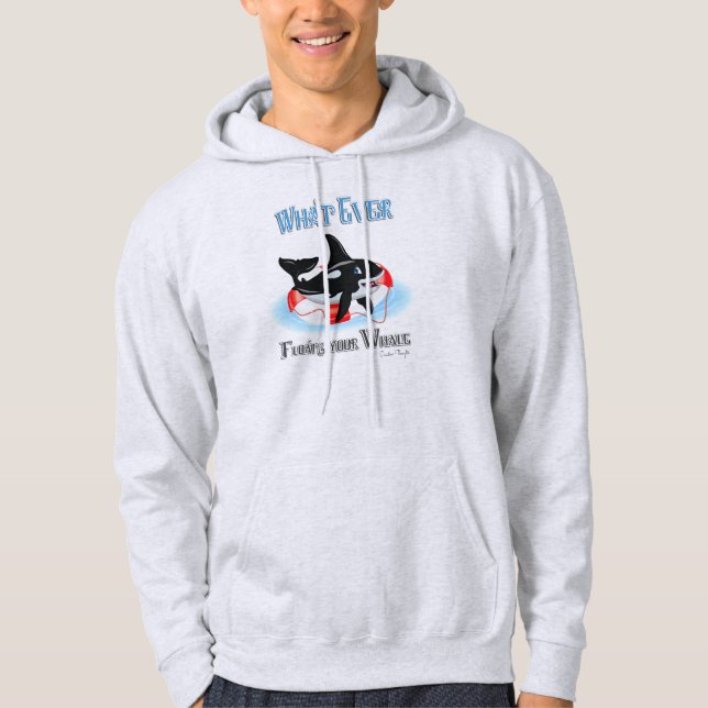Was auch immer Ihren Wal schweben 2 Hoodie (Vorderseite)